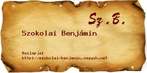 Szokolai Benjámin névjegykártya